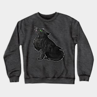 Black Tabby Longhair Crewneck Sweatshirt